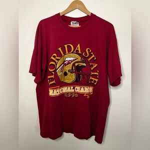 Vintage 90s 1993 Florida State Seminoles National Champions T Shirt XL *FLAWS*